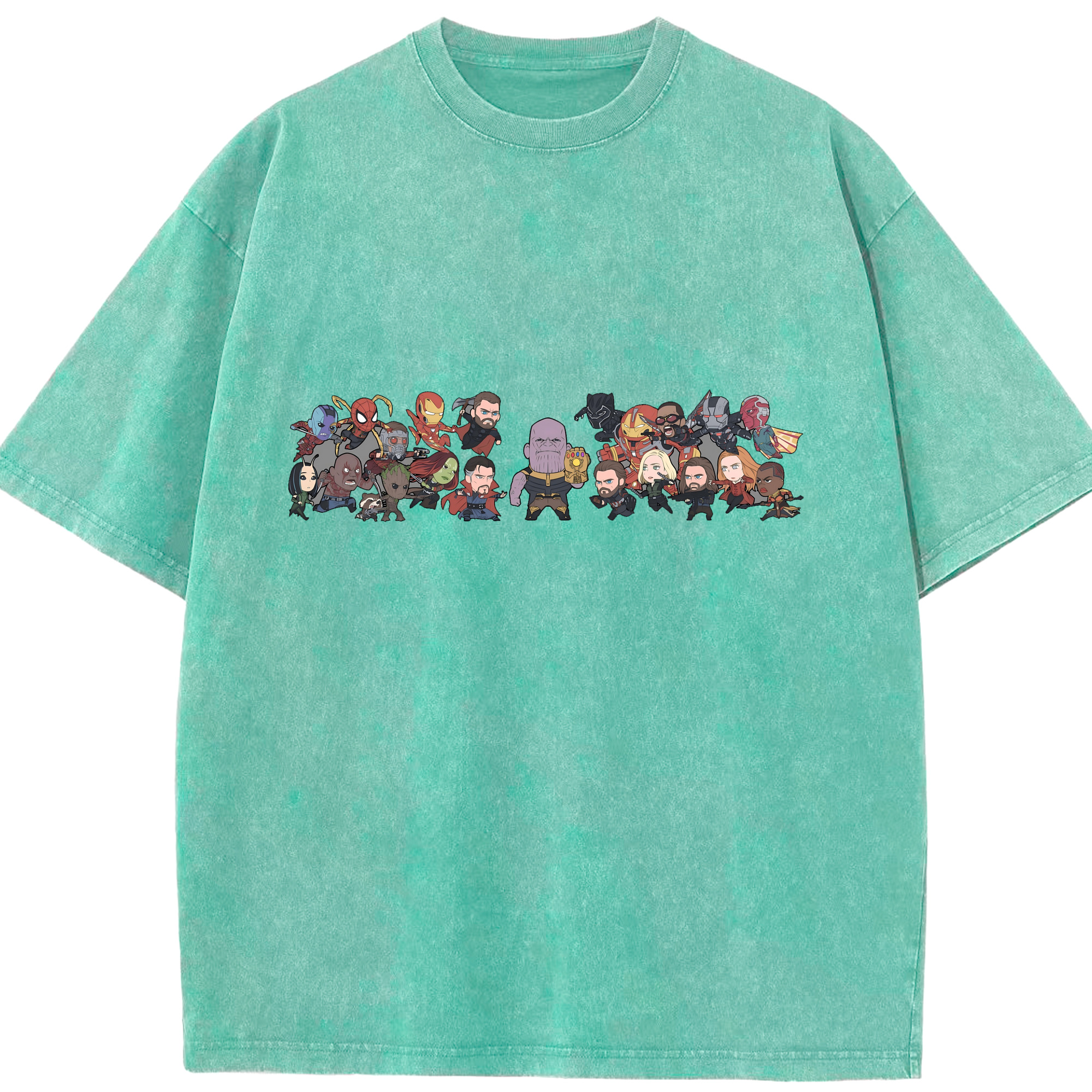 （画像用） アベンジャーズ The Avengers 綿100% ヴィンテージ風 半袖Tシャツ（フロントプリント）